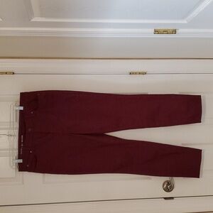 Talbots Flawless Slim Ankle Size 10 - Maroon Color